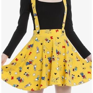 Disney The Sensational Six Mustard Suspender Skirt Plus Size